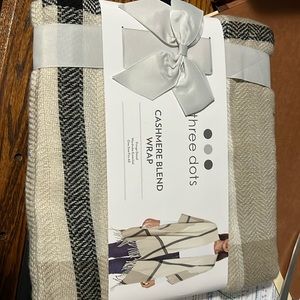 Three Dots Cashmere Blend Wrap